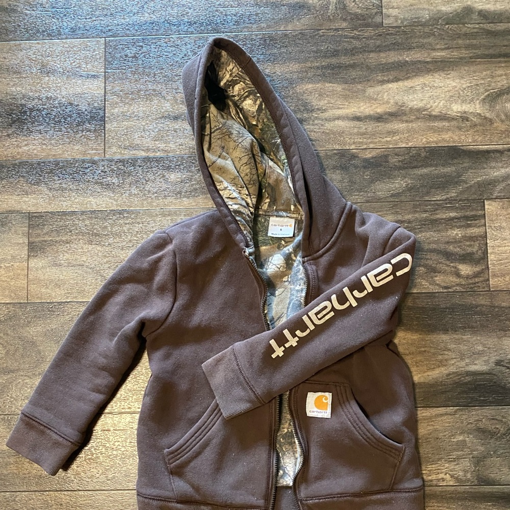 Boys Carhartt zip- up sweatshirt